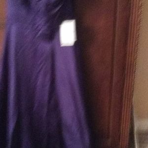 Long royal blue evening dress